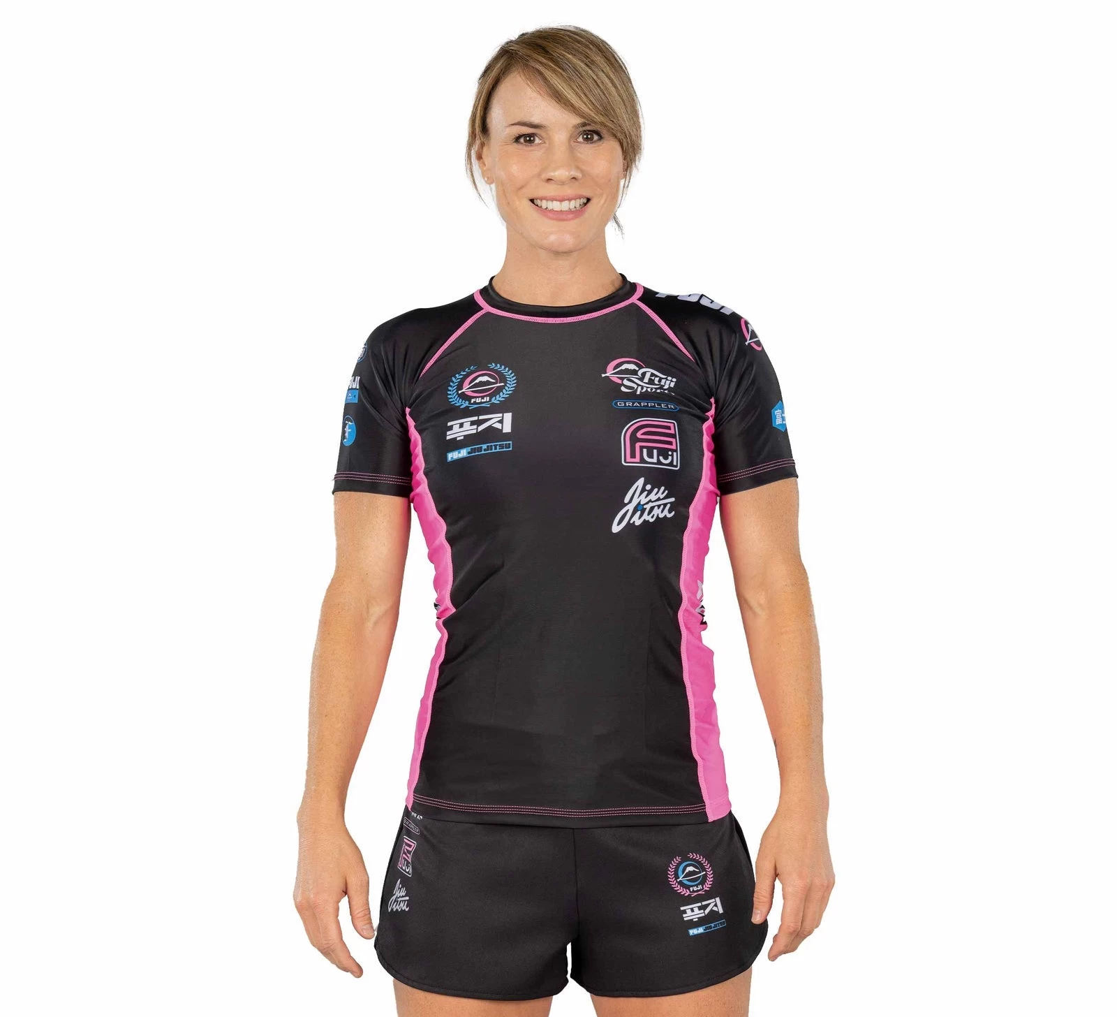 Fuji XTR Extreme Women's Short Sleeve Rashguard Pink 4 Fuji XTR Extreme Women's Short Sleeve Rashguard Pink - Image 2