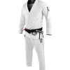 Combat Corner BJJ Life CompLite White BJJ GI -Sports-Boxing & Martial Arts BJJ LIFE CompLite WHITE GI FRONT NO LAPEL