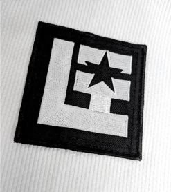 Combat Corner BJJ Life CompLite White BJJ GI -Sports-Boxing & Martial Arts BJJ LIFE CompLite WHITE GI LEFT PATCH DETAIL 600x675 1