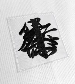 Combat Corner BJJ Life CompLite White BJJ GI -Sports-Boxing & Martial Arts BJJ LIFE CompLite WHITE GI RIGHT PATCH DETAIL