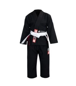Combat Corner BJJ Life CompKid BJJ GI -Sports-Boxing & Martial Arts BJJ Life CompKid Youth Gi BLACK FRONT 68292