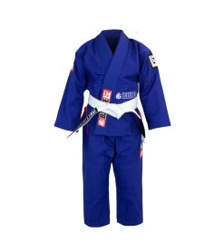 Combat Corner BJJ Life CompKid BJJ GI -Sports-Boxing & Martial Arts BJJ Life CompKid Youth Gi ROYAL BLUE FRONT 29344