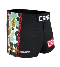 Combat Corner BOSS Fight Shorts Camo- Model 13 -Sports-Boxing & Martial Arts BOSS FIGHT SHORTS MODEL 13 CAMO RIGHT ANGLE 600x675 1