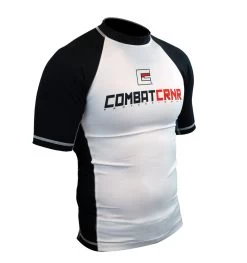 Combat CornerRash Guard Black & Red Logo