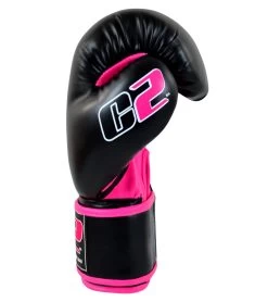 Combat Corner C2 Boxing Gloves W/ XtraFresh Blk/Pnk -Sports-Boxing & Martial Arts C2 Boxing Glove PINK left