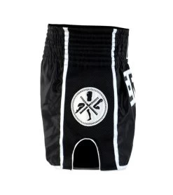 Combat Corner Black/White CRNR Muay Thai Shorts -Sports-Boxing & Martial Arts CRNR MUAY THAI SHORTS BLACK WHITE SIDE 2 600x675 1