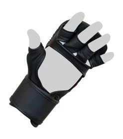 Combat Corner MMA Spar Gloves | Black -Sports-Boxing & Martial Arts CRNR MMA Training Gloves Red and Black PALM 64447