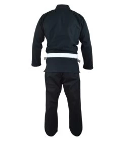 Combat Corner Classic Kimono – W/ FREE WHITE BELT! -Sports-Boxing & Martial Arts ECOV4BlackBack 600x675 1