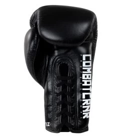 Combat Corner HMIT Lace Up Boxing Gloves -Sports-Boxing & Martial Arts HMIT Lace Up Boxing Gloves BLACK BOTTOM 98525