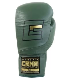 Combat Corner HMIT Lace Up Boxing Gloves -Sports-Boxing & Martial Arts HMIT Lace Up Boxing Gloves OD Green Front 28140