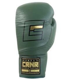 Combat Corner HMIT Lace Up Boxing Gloves -Sports-Boxing & Martial Arts HMIT Lace Up Boxing Gloves OD Green Front 28140 1