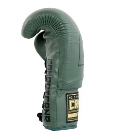 Combat Corner HMIT Lace Up Boxing Gloves -Sports-Boxing & Martial Arts HMIT Lace Up Boxing Gloves OD Green LEFT 63417