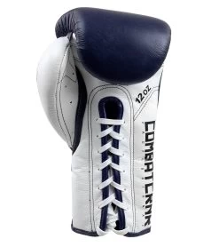 Combat Corner HMIT Lace Up Sparring Gloves Navy -Sports-Boxing & Martial Arts HMIT Lace Up SPARRING Gloves NAVY BOTTOM 97223.1568733838