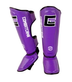 Combat Corner HMIT Shin Guards -Sports-Boxing & Martial Arts HMIT Shin Guards Purple dual