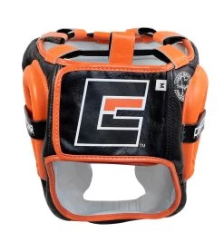 Combat Corner HMIT Full Face Head Gear -Sports-Boxing & Martial Arts HMIT Full Face HEADGEAR ORANGE BACK 84984.1594392300