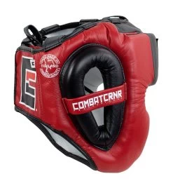 Combat Corner HMIT Full Face Head Gear -Sports-Boxing & Martial Arts HMIT Full Face HEADGEAR RED SIDE 56353.1594392290