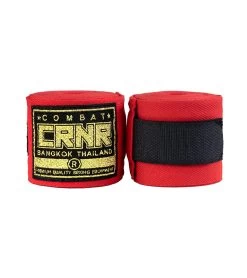 Combat Corner HMIT Premium Elastic Hand Wraps-180" -Sports-Boxing & Martial Arts HMIT Hand Wraps 180in FRONT RED 29719.1593445555