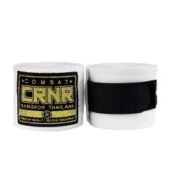 Combat Corner HMIT Premium Elastic Hand Wraps-180" -Sports-Boxing & Martial Arts HMIT Hand Wraps 180in FRONT WHITE 00663.1593445547