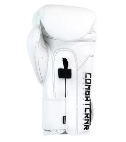 Combat Corner HMIT Velcro Sparring Gloves | White -Sports-Boxing & Martial Arts HMIT Velcro Sparring Gloves WHITE BACK 17400