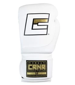 Combat Corner HMIT Velcro Sparring Gloves | White -Sports-Boxing & Martial Arts HMIT Velcro Sparring Gloves WHITE FRONT 24103