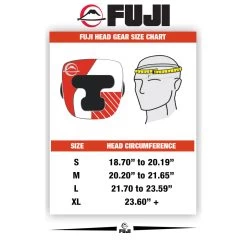 FUJI ASCENSION HEAD GEAR -Sports-Boxing & Martial Arts Head Gear Size Charts