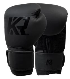 Combat Corner KRBON Boxing Gloves Black-Black