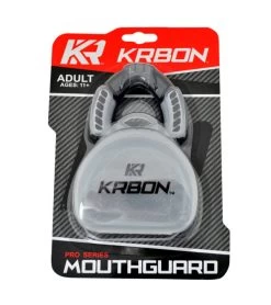 Combat Corner KRBON Pro Series Mouthguard With Case Black -Sports-Boxing & Martial Arts KRBON Mouthguard BLACK Package Front 600x675 1