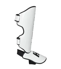 Combat Corner KRBON Shin Guards -Sports-Boxing & Martial Arts KRBON SHIN GUARDS WHITE and Black RIGHT 74509.1573060069