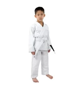 Combat Corner Recruit Youth BJJ GI – FREE WHITE BELT -Sports-Boxing & Martial Arts Kids Youth Recruit Gi WHITE MODEL 18521