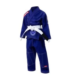 Combat Corner Kids BJJ GI -v6 - FREE WHITE BELT -Sports-Boxing & Martial Arts Kids Youth v6 Gi ROYAL BLUE ANGLE 34070 804f7c6b 7951 4240 8175 a6e3670c9b65