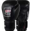 Combat Corner Proper Thai Boxing Gloves - Black