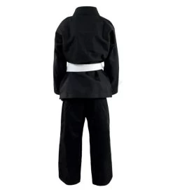Combat Corner Recruit Youth BJJ GI – FREE WHITE BELT -Sports-Boxing & Martial Arts Recruit Gi BLACK BACK 600x675 1