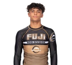 Fuji Reversal Long Sleeve Rashguard Gold/Black -Sports-Boxing & Martial Arts ShopifyProductImages 0013 CaseyShoot0280 1600x1600 cc46720b 7de0 4cc6 aced c380c35b3c45