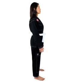 Combat Corner Womens BJJ GI -v6 - FREE WHITE BELT -Sports-Boxing & Martial Arts Womens v6.1 BJJ Gi 2020 Update BLACK RIGHT 84494
