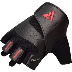 RDX SPORTS RDX S2 BLACK LEATHER WEIGHT LIFTING GLOVES -Sports-Boxing & Martial Arts bodybuilding weight lifting gloves 366