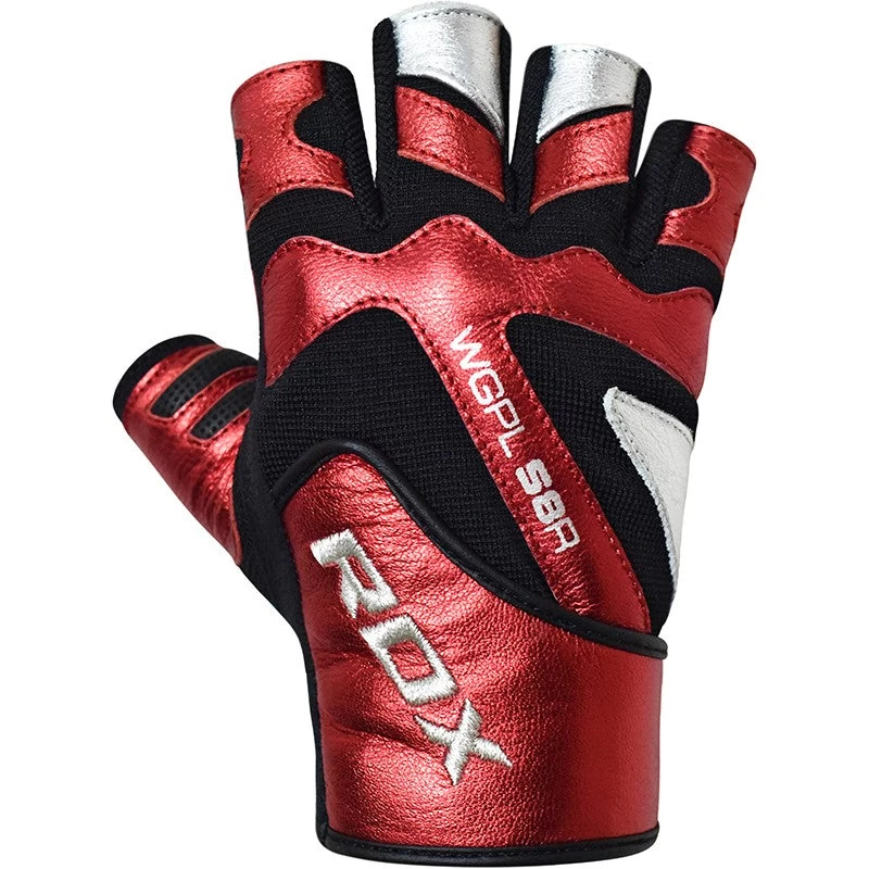 RDX SPORTS RDX S8 BOLD RED LEATHER GYM GLOVES 4 RDX SPORTS RDX S8 BOLD RED LEATHER GYM GLOVES - Image 2