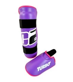 Combat Corner C2 Turbo Shin Guards Purple -Sports-Boxing & Martial Arts c2 turbo kickboxing shin guards purple 17