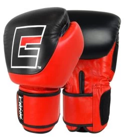 Combat Corner Competition Velcro Boxing Gloves Red