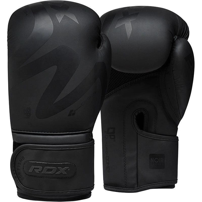 RDX SPORTS RDX F15 NOIR BLACK BOXING GLOVES