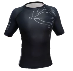 FUJI Inverted Short Sleeve Rashguard 12 FUJI Inverted Short Sleeve Rashguard -Sports-Boxing & Martial Arts fuji inverted short sleeve rashguard black 2