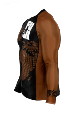 Fuji Sekai 2.0 Ranked Rashguard -Sports-Boxing & Martial Arts fuji sekai 2.0 ibjjf rashguard brown 1