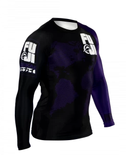 Fuji Sekai 2.0 Ranked Rashguard -Sports-Boxing & Martial Arts fuji sekai 2.0 ibjjf rashguard purple 2