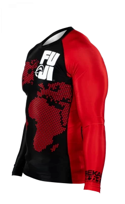 Fuji Sekai 2.0 Ranked Rashguard -Sports-Boxing & Martial Arts fuji sekai 2.0 ibjjf rashguard red 4