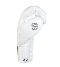 Combat Corner HMIT Lace Up Boxing Gloves White -Sports-Boxing & Martial Arts hmit lace up boxing gloves white 19