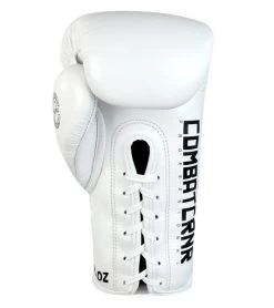 Combat Corner HMIT Lace Up Boxing Gloves White -Sports-Boxing & Martial Arts hmit lace up boxing gloves white 20