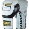 Combat Corner HMIT Lace Up Sparring Gloves White/Black