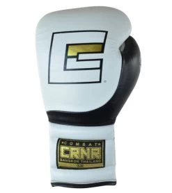 Combat Corner HMIT Lace Up Sparring Gloves White/Black -Sports-Boxing & Martial Arts hmit lace up sparring gloves white black 99