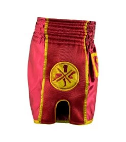 Combat Corner Maroon CRNR Muay Thai Shorts -Sports-Boxing & Martial Arts maroon crnr muay thai shorts 3