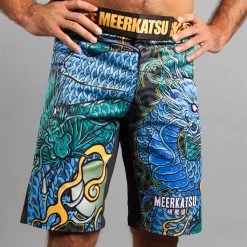 Meerkatsu Colliding Dragons Grappling Shorts -Sports-Boxing & Martial Arts mk sh 001 244
