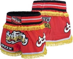 RDX SPORTS RDX R4 RED FIRE MUAY THAI SHORTS -Sports-Boxing & Martial Arts rdx fire muay thai satin shorts 182